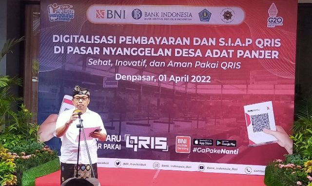 Bi Luncurkan S I A P Qris Digitalisasi Pembayaran Di Pasar Nyanggelan